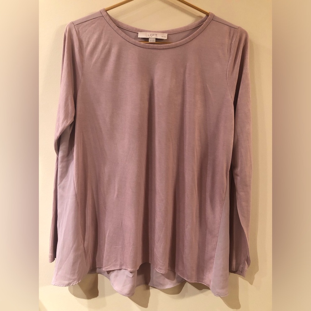 Ann Taylor Loft Top- Petite Medium -  Pink